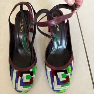 Emilio Pucci velvet heels
